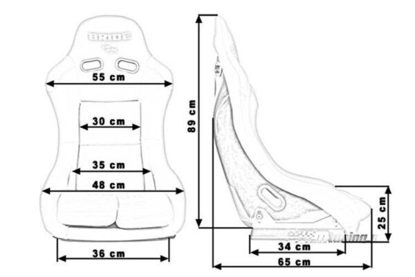 Спортна седалка BRIDE GTR Medium