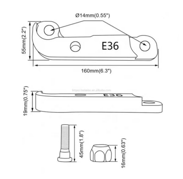 Планки за завиване bmw e36/e46 IG PRO