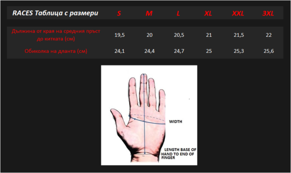 Състезателни ръкавици Races